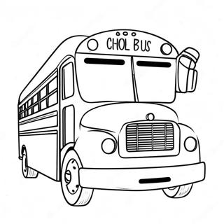 School Bus Coloring Page 9916-8087