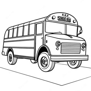 School Bus Coloring Page 9916-8088