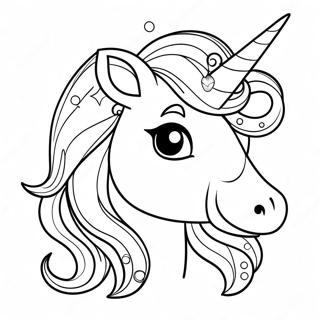 Realistic Unicorn Coloring Pages