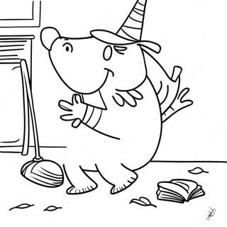 Room On The Broom Coloring Page 9976-8135