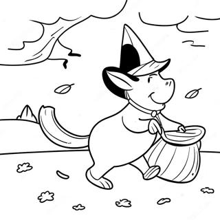 Room On The Broom Coloring Page 9976-8136