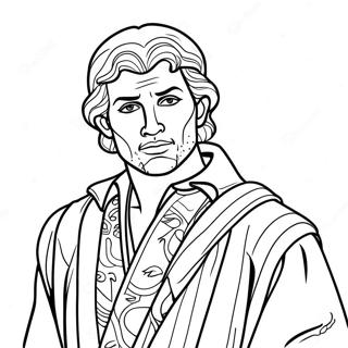 Joseph With Colorful Coat Coloring Page 9987-8153